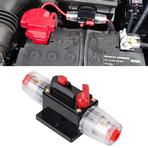 STHIRA® 100A Circuit Breaker Inline Fuse with Switch Button, Manual ...