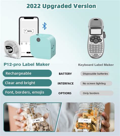 Buy Label Maker, Phomemo P12 PRO Rechargeable Label Maker Machine with ...