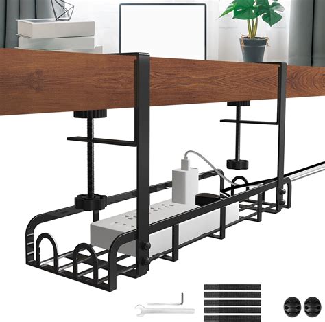 Amazon.com: Sleclean Under Desk Cable Management Tray - 16.6"x4.7 ...