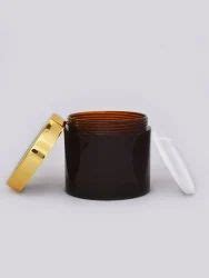 Coloured , Amber & Clear Glass Jars For Cosmetics - 100gm Amber San Jar ...