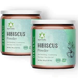 Ayurvedix Organic Hibiscus Flower Powder 150g, Pack Of 2 : Amazon.in ...