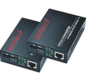 Buy TechNXT Media Converter Gigabit 10/100/1000Mbps | Ethernet to Fiber ...