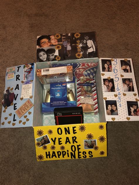 Top 10 cute 1 year anniversary gifts for him to make him smile