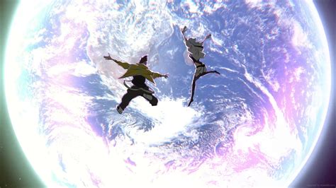 Lucy And David Sitting On The Moon Cyberpunk: Edgerunners Live ...