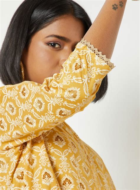 Buy Women Printed A-line Kurta Set Online at just Rs. 1299.0 ...