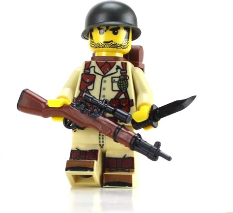 Battle Brick US Army Soldier WW2 Custom Minifigure India | Ubuy