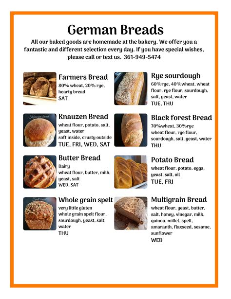 List Of German Bread Names at Renee Murphy blog