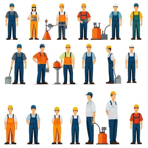 Manufacturing Workers Vector 的图像结果