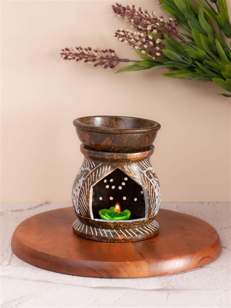 Soapstone Carved Oil Burner Aroma Diffuser | Buy Now