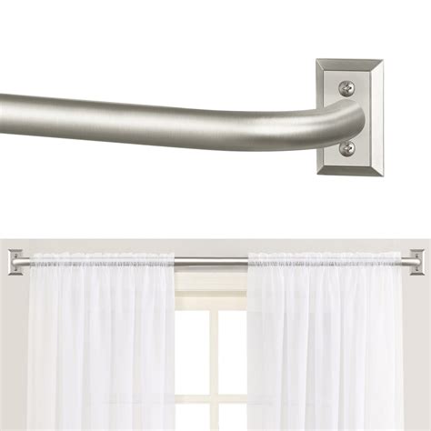 Amazon.com: TANGWIN Brushed Nickel Wrap Around Curtain Rods,Blackout ...