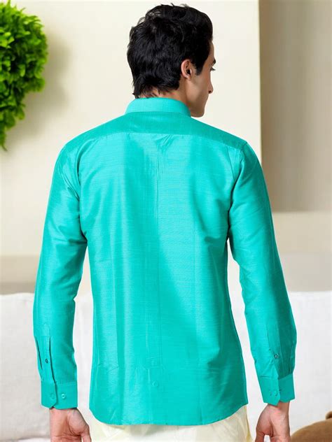 Tattva Men Slim Fit Solid Cut Away Collar Formal Shirt – tattva.life