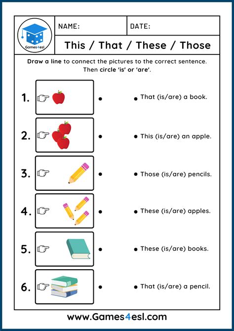 This, That, These, Those Worksheets – Demonstrative Pronouns Practice ...