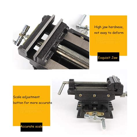 6-Inch Cross-Slide Drill Press Vise X-Y Compound Vise 2 Way Heavy Duty ...