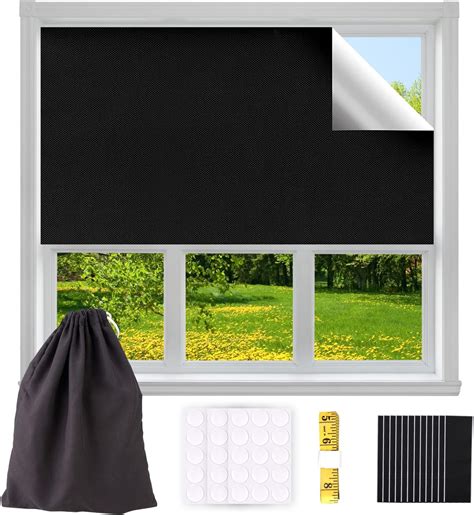 Palmcee Blackout Blinds, Portable Black Out Blinds Stick On With 4 ...