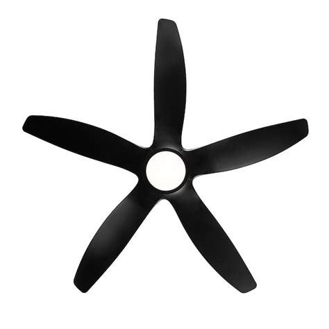 SINOFURN 60-in Black with Black Blades Ceiling Fan Light Kit Compatible ...