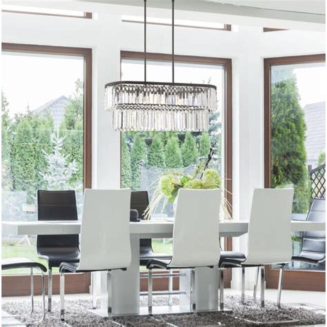 Quoizel Valentina 4-Light Painted Bronze Traditional Clear Glass Linear ...