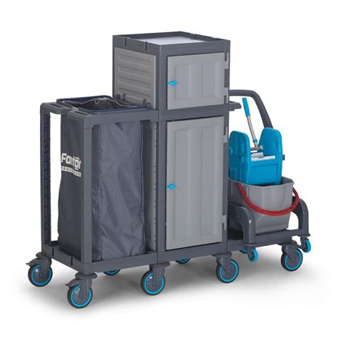 Fantom Procart 74121 Detachable Floor Trolley with Cabinet, Garbage ...