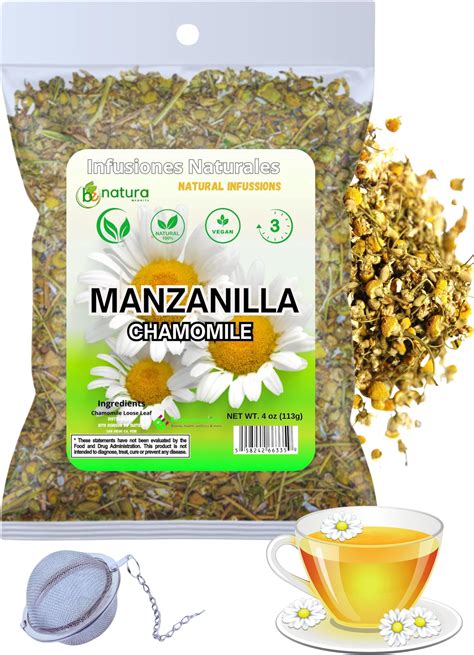 Amazon.com : Manzanilla TE (Chamomile Flowers) 4 oz. 113g Tea Loose ...