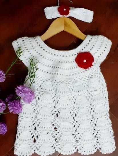 Woonie premium Handmade Crochet Woolen Soft frock dress full sleeve ...