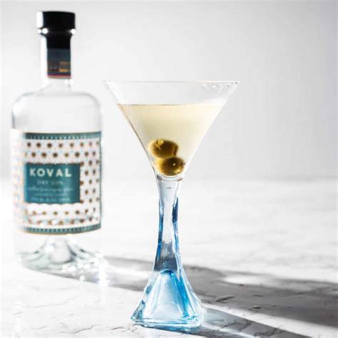 Dirty Gin Martini with Olive Brine