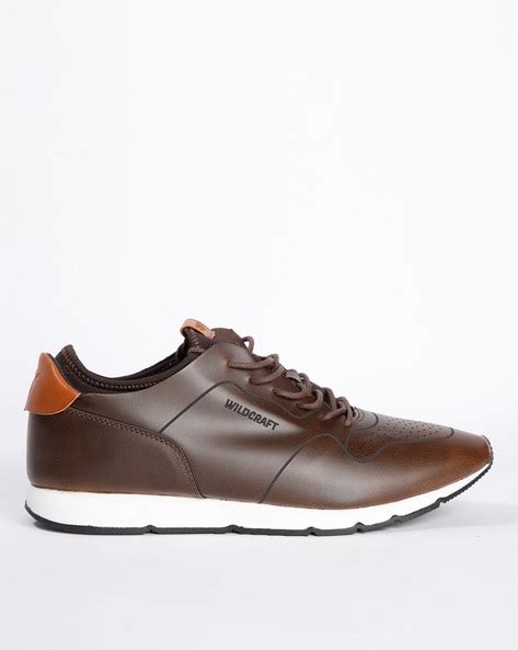 Buy Brown Wildcraft Panelled Lace-Up Casual Shoes | AJIO