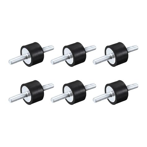 uxcell M5x15mm Rubber Mounts, 6pcs Anti Vibration Isolator Studs Shock ...