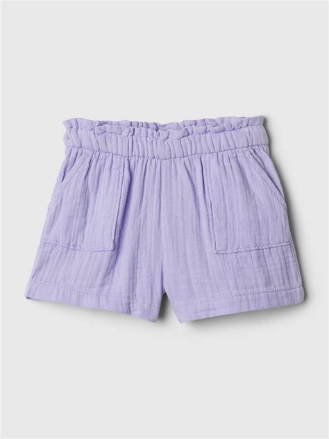 babyGap Crinkle Gauze Pull-On Shorts | Gap