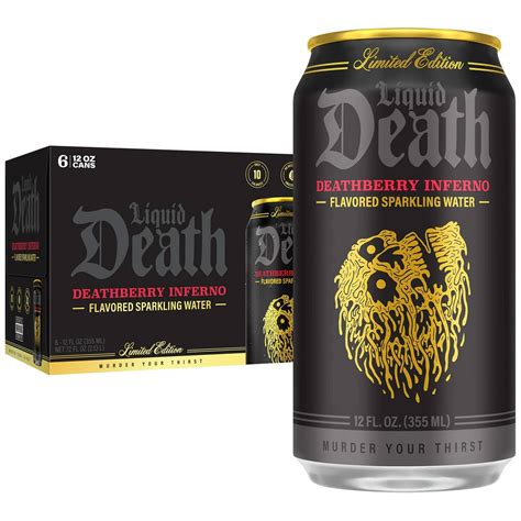 Liquid Death Deathberry Inferno - Spicy Sparkling Water | The Green Head