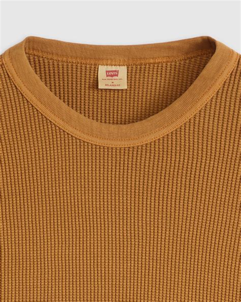 Long Sleeve Relaxed Thermal Tee - Brown | Levi's® FR
