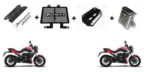 MIKANIX Dominar 250 Bike Radiator Guard Grill, Front Oil Cap Guard, Si ...