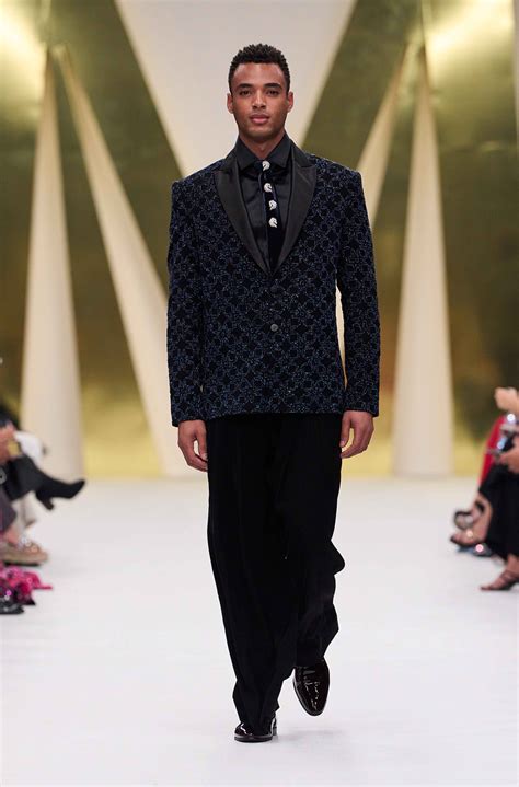 Black & Blue Handcrafted Blazer Set – Manish Malhotra