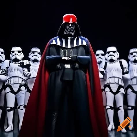 Cartoon of Donald Trump as Darth Vader on stage with stormtroopers ...