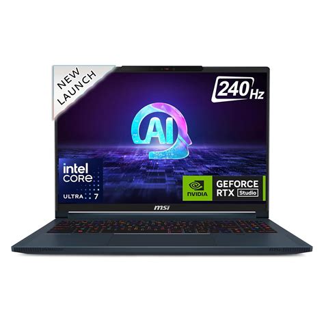 MSI Stealth 16 AI Studio, Intel Core Ultra 7 155H,Built-in AI, 41CM ...
