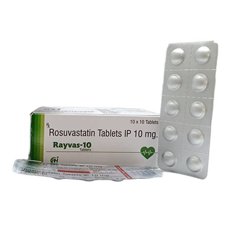 Rayvas 10 - Rosuvastatin Calcium 10mg - Rayonic Healthcare