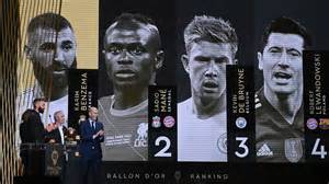 Ballon d’Or : tous les classements de l’édition 2022 - RTBF Actus