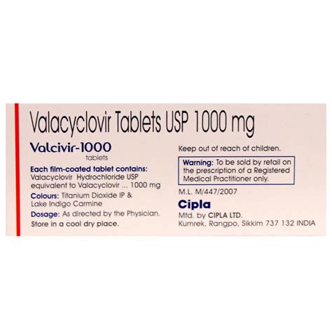 Valcivir 1000 Tablet | Uses, Side Effects, Price | Apollo Pharmacy