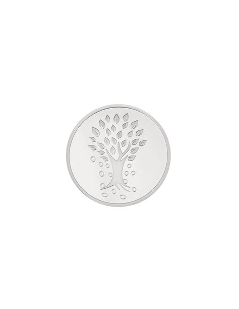 Kundan Kalpataru Tree Silver Coin of 5 Gram in 999 Purity / Fineness