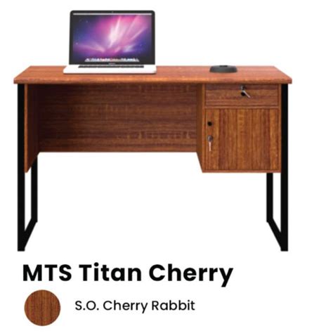 Jual Meja Tulis Meja Kantor Kaki Besi MTS TITAN Olympic - Cherry - Kota ...