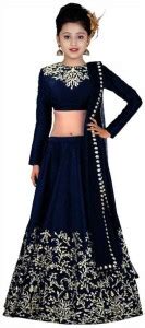 MF Retail Girls Lehenga Choli Ethnic Wear Embroidered Lehenga, Choli ...