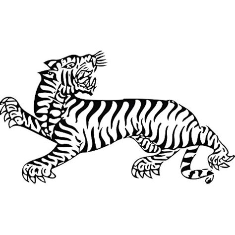 DivineDesigns Asian Tiger Cartoon Vinyl Decal Sticker - Cool and India ...