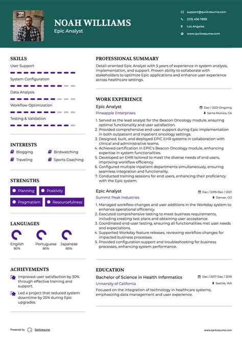 10+ Epic Analyst Resume Samples & Templates for 2025