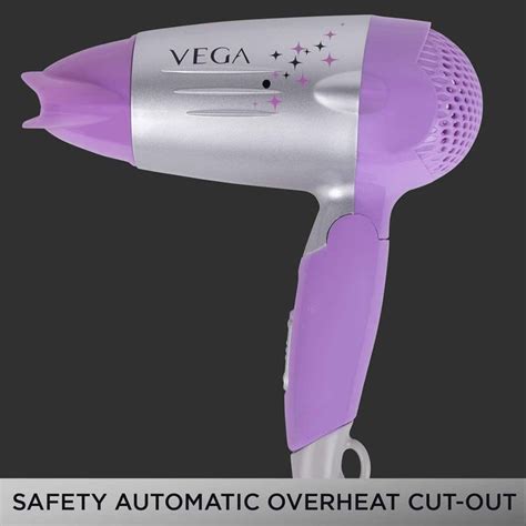 VEGA Galaxy 1100 Watts Foldable Hair Dryer With Heat & Cool Setting And ...