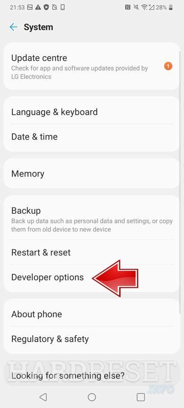 Image result for LG 5.1 Unlock Developer Mode