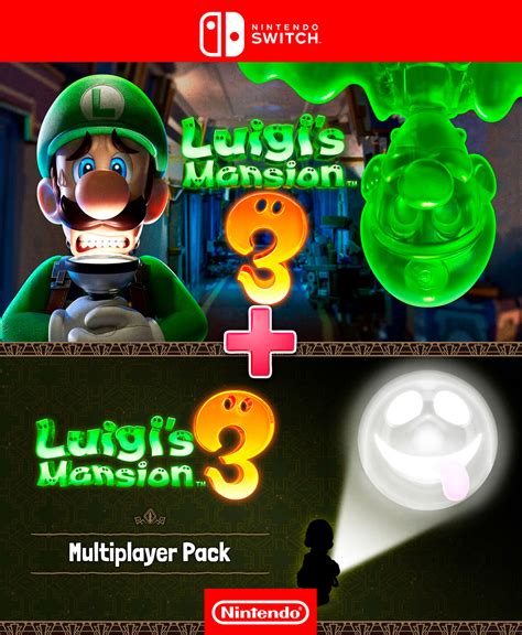Luigis Mansion 3 mas Multiplayer Pack Set - Nintendo Switch | Juegos ...