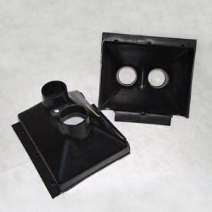 Quickcar Racing Products Naca Duct Clear Dual