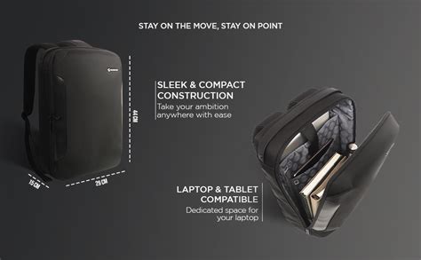Buy CARLTON Laptop Backpack with Front Access Pocket, Trolley Sleeve ...