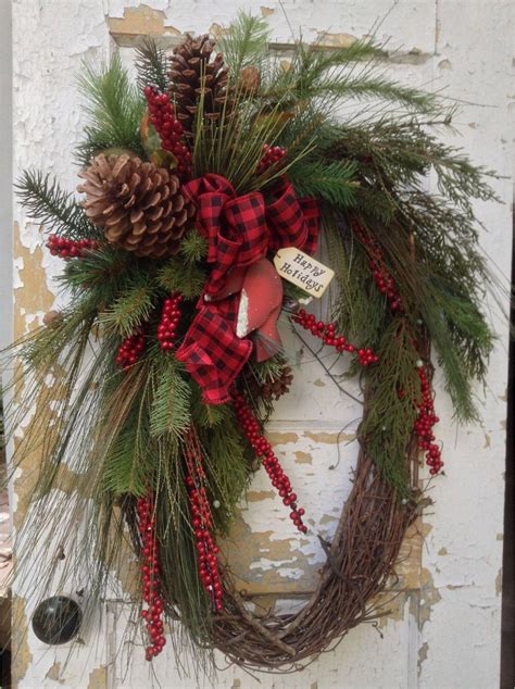 Large Christmas Wreath, Christmas Floral, Christmas Door, Holiday ...