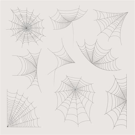 Halloween spider webs | Premium Vector