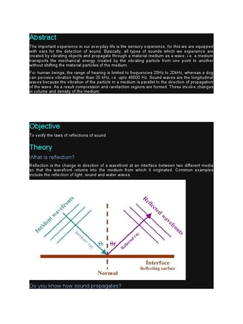 How Sound Reflects 的图像结果