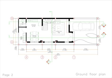 16x50 Home Design Plan 5x15 Meter Duplex House 3 Bedrooms PDF Full Plans